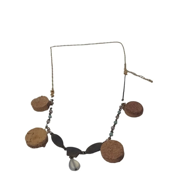 Vintage Heart Cork Charm Crescent Moon Angel Mini Star Necklace - Picture 5 of 7